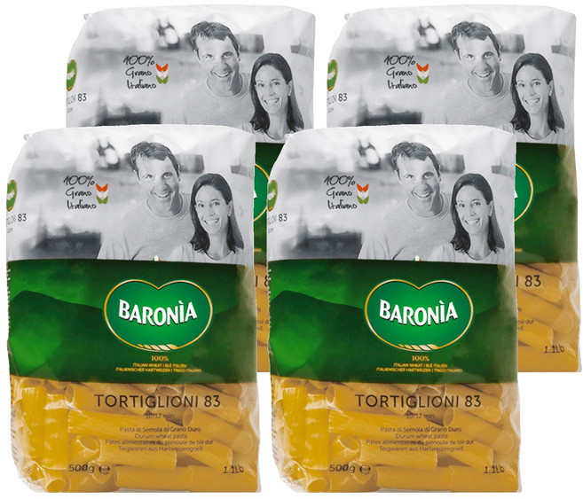 BARONIA 巴羅尼亞 橫紋水管麵, 500g, 4包