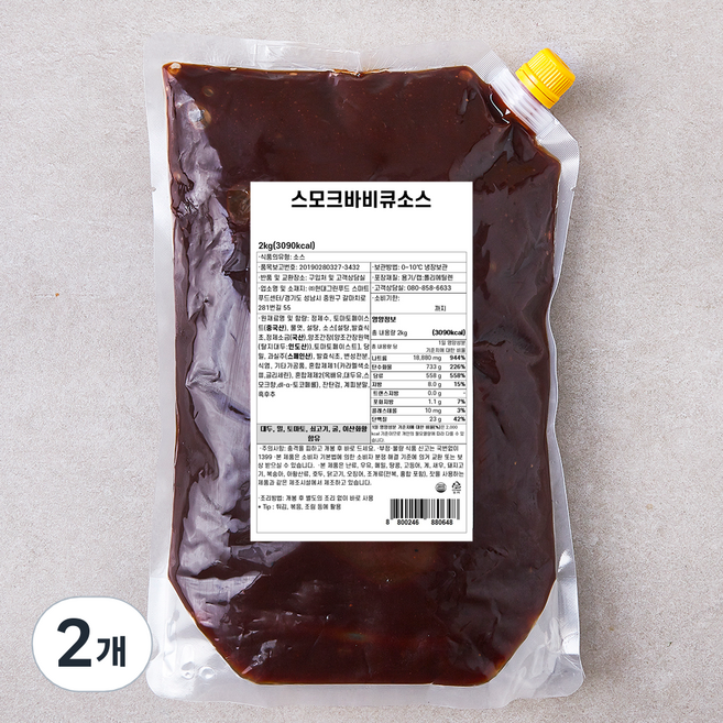hcook 스모크바비큐소스, 2kg, 2개