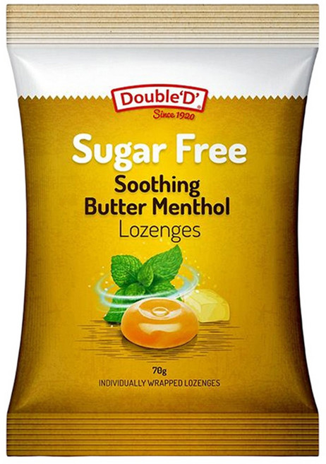 Double'D' 無糖薄荷糖, 70g, 1袋