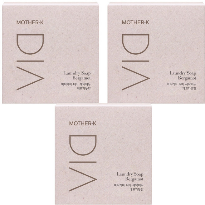 MOTHER-K DIA 純粹洗衣皂 佛手柑香氣, 3個, 150g