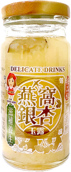 譽方媽媽 極品燕窩銀杏玉露, 140g, 1罐
