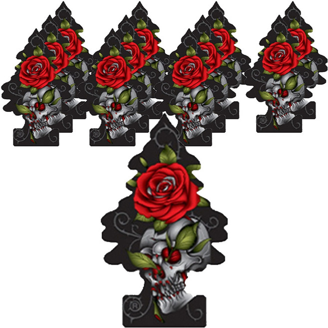 리틀트리 종이 차량용 방향제, 로즈쏜, 12개