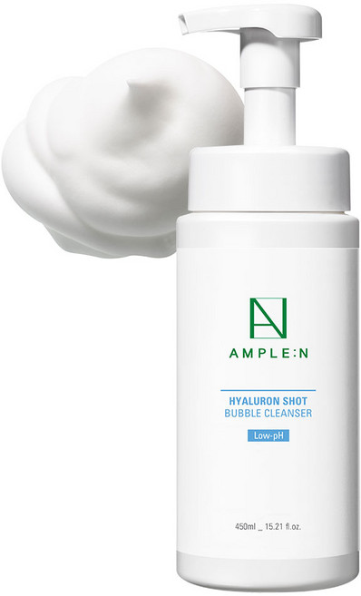 AMPLE N 玻尿酸弱酸性泡沫洗面乳, 450ml, 1瓶