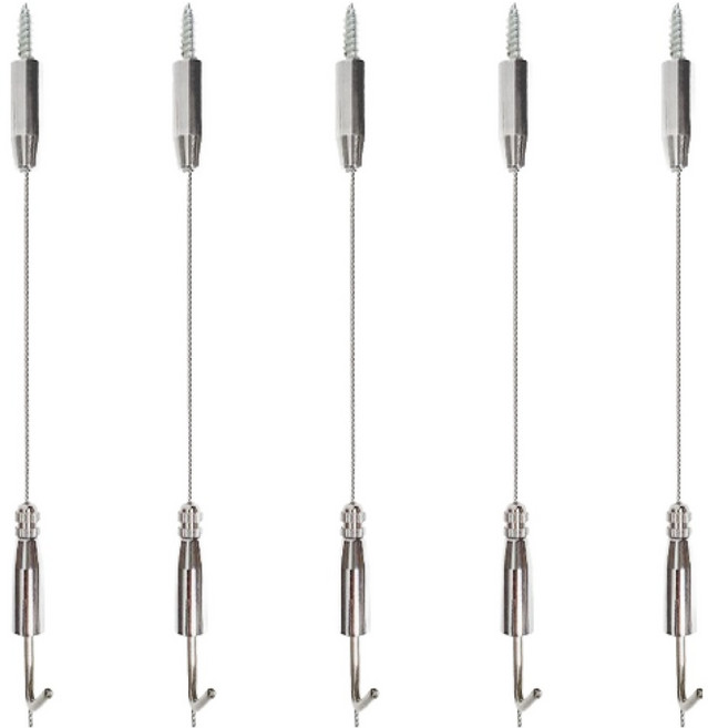 슬림 천장걸이, 실버, 5개