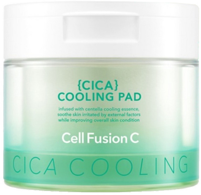 Cell Fusion C 台灣公司貨 積雪草鎮靜涼感棉片 180ml, 1個, 70片