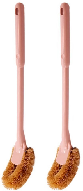 上龍 日式棕廁刷, 粉色, 2支