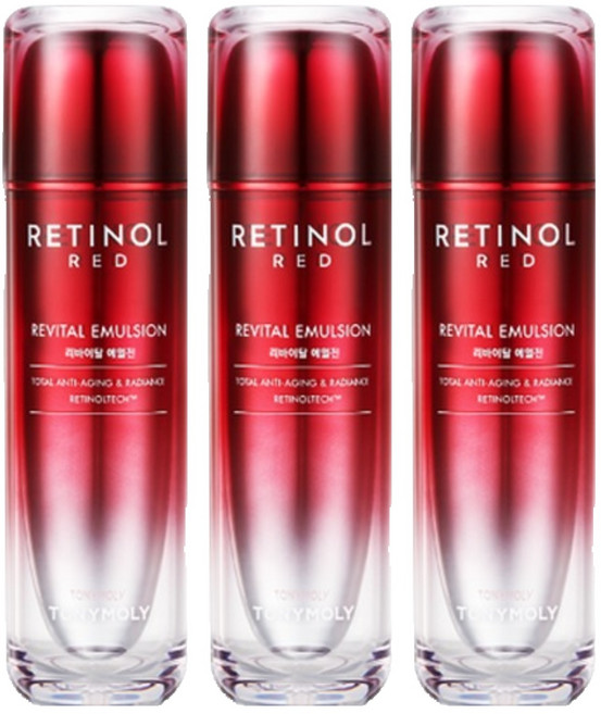TONYMOLY Red視黃醇亮白撫紋再造潤膚乳, 120ml, 3瓶