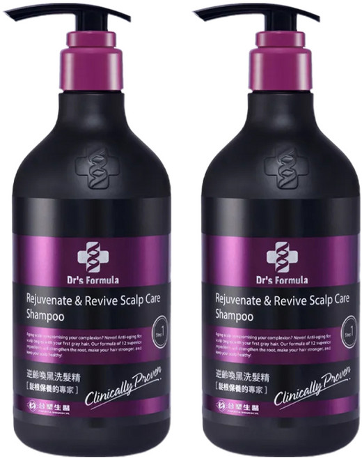 台塑生醫 Dr's Formula 逆齡喚黑洗髮精, 580g, 2件