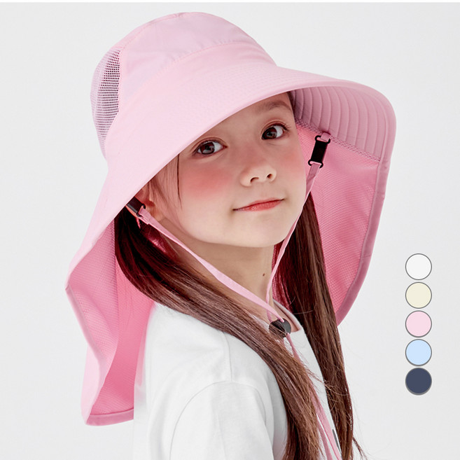 롤리트리 아동용 UV차단 아쿠아 메쉬 플랩캡
