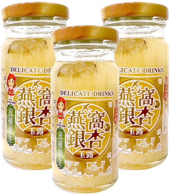 極品燕窩銀杏玉露, 140g, 3罐