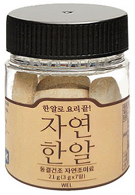 자연한알 휴대용 코인육수, 21g, 1개
