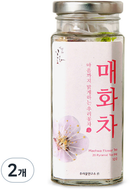 마음맑은우리꽃차 매화차, 500mg, 20개입, 2개