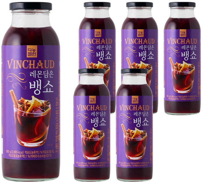 다농원 레몬담은 뱅쇼, 950g, 1개입, 6개