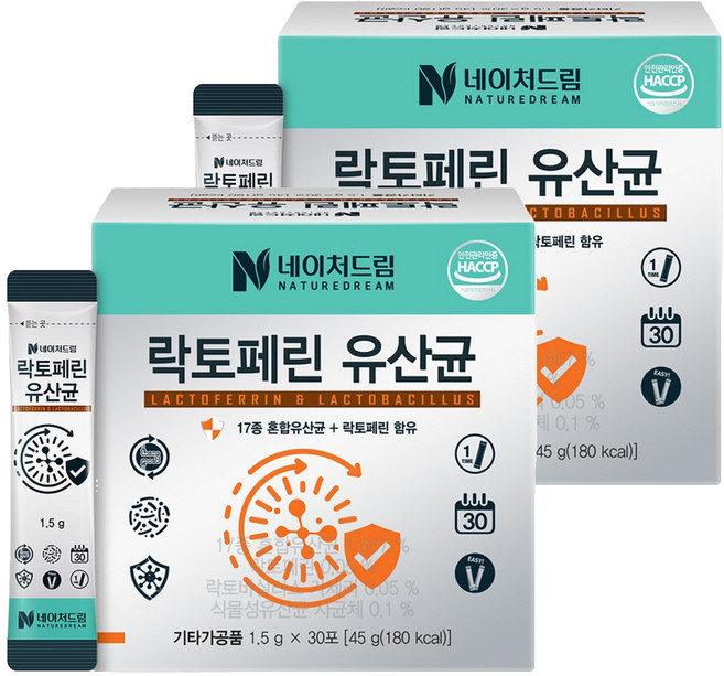 Nature Dream 乳鐵蛋白乳酸菌 30p, 45g, 2盒
