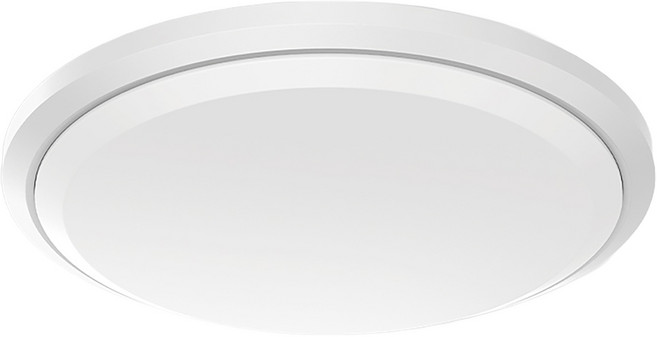 DANCELIGHT 舞光 白鯨防水吸頂燈 時尚白款 黃光 24W E-CEBJ24W 3000K 220 x 45mm, 白色