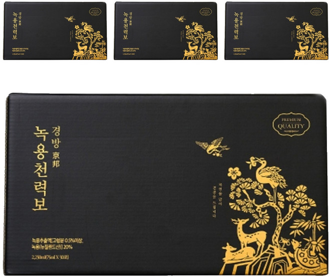 경방신약 프리미엄 녹용천력보 건강즙, 2.25L, 4개