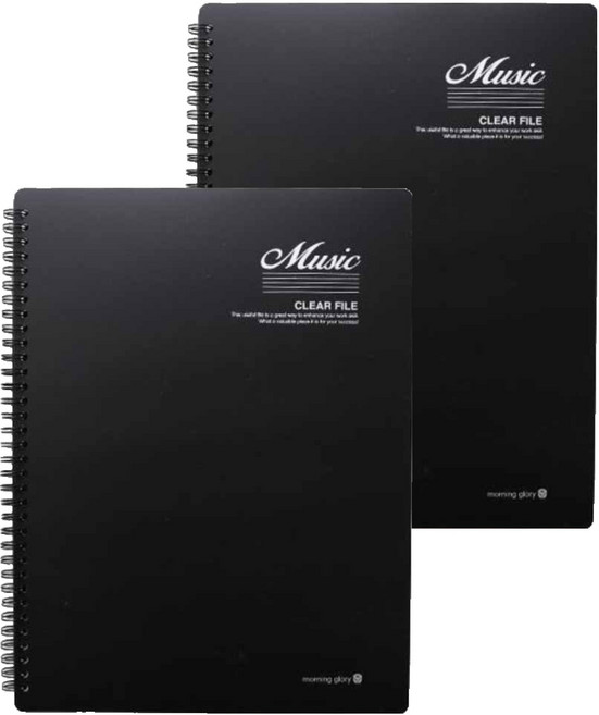 모닝글로리 음악파일 40p, 블랙, 2개