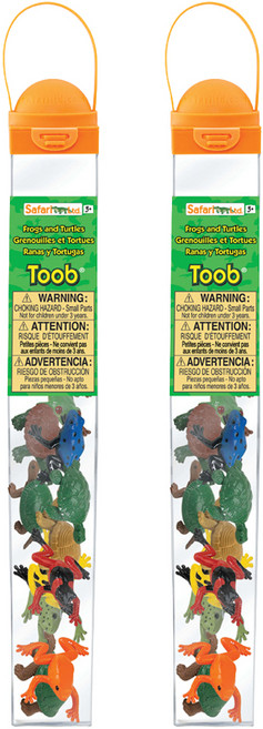 사파리엘티디 개구리와거북이 튜브 피규어 Frogs Turtles 694804, 2개