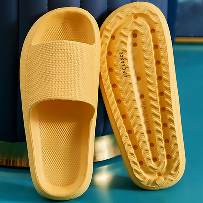 라이프란스 층간소음 방지 사무실 EVA 쿠션 실내화, 옐로우, 1개