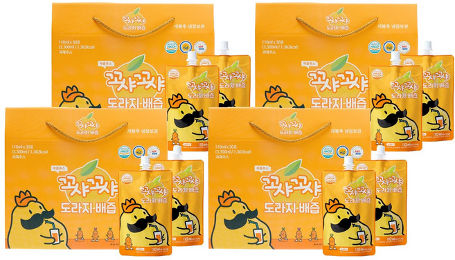 꼬샤꼬샤 도라지 배즙 스파우트형, 110ml, 120개