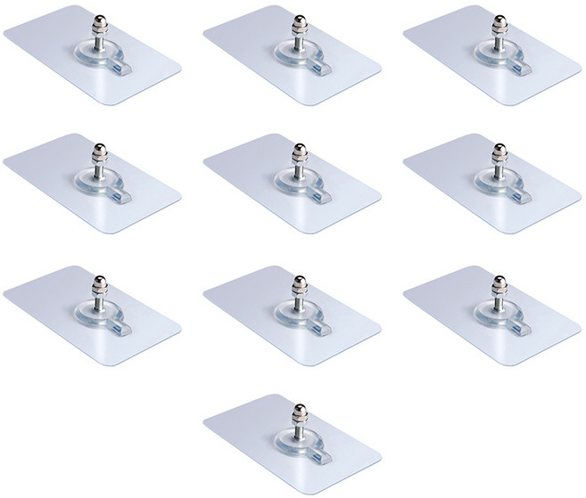 메이크그레이트 접착식 볼트 패드 16mm, 혼합색상, 10개