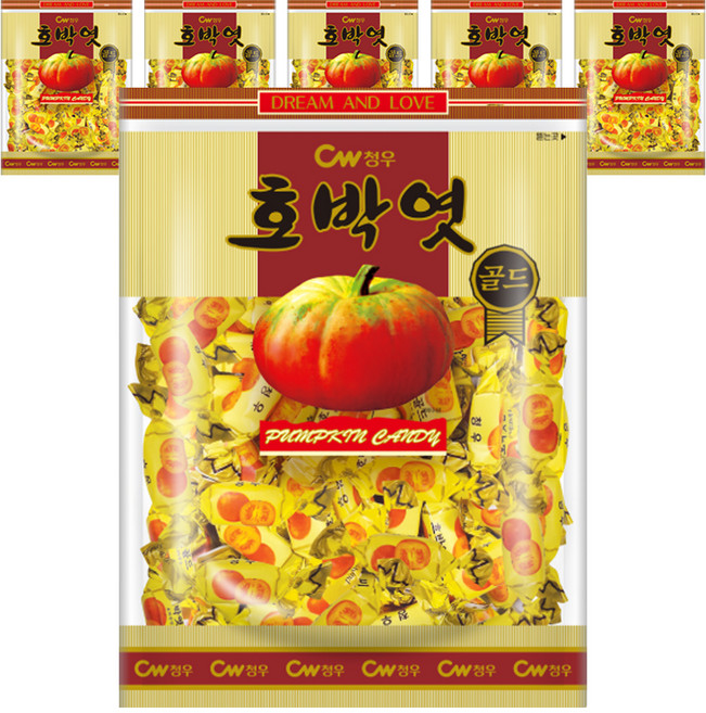 청우식품 호박엿 골드, 350g, 6개