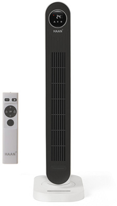 한경희생활과학 초저소음 그래핀 PTC 타워형 온풍기 전기히터, HAAN-P7000a, 화이트 + 블랙