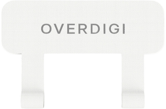 OVERDIGI 機殻掛繩片尼龍雙環, 白色, 1個