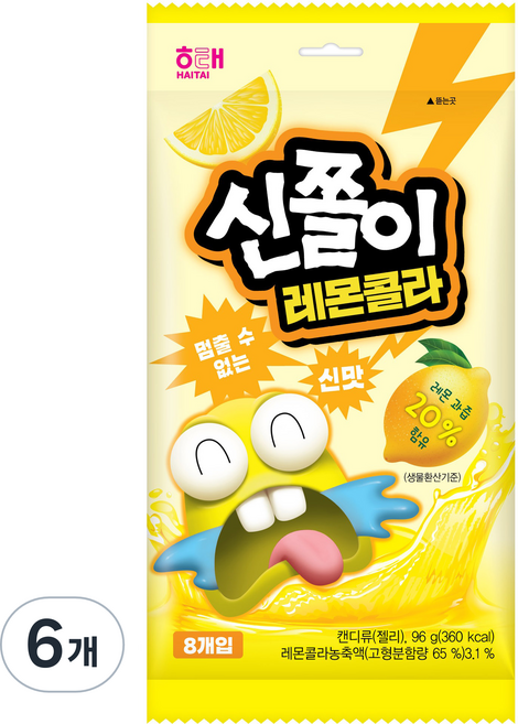 신쫄이 레몬콜라, 96g, 6개