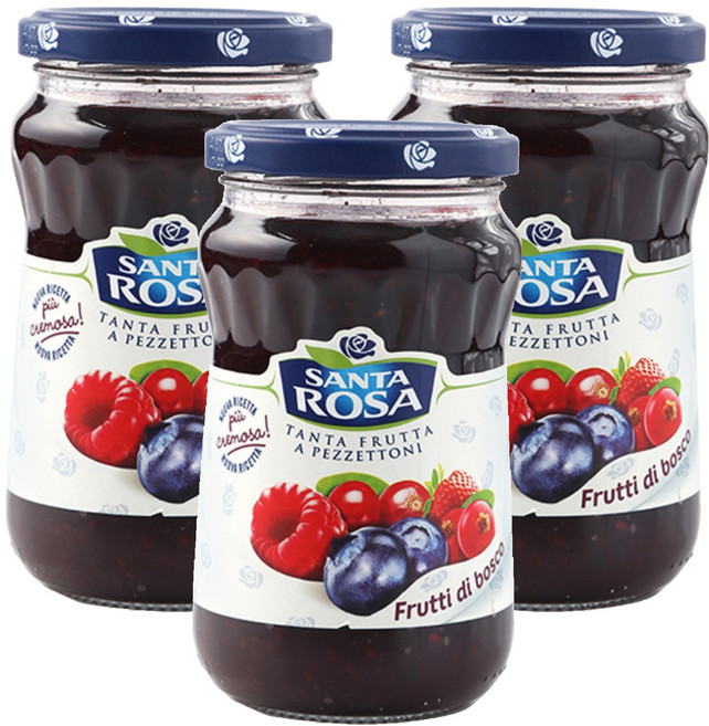 산타로사 믹스베리잼, 350g, 3개
