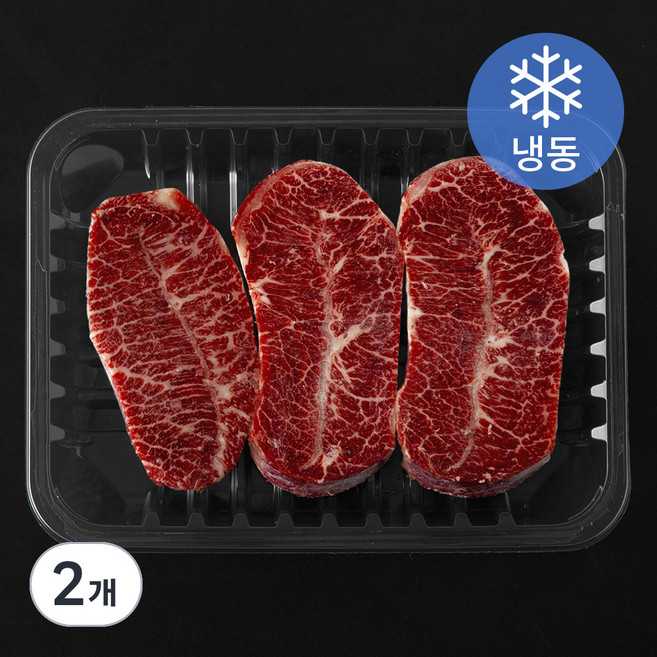 호주산 우부채살 슬라이스 (냉동), 2개, 500g