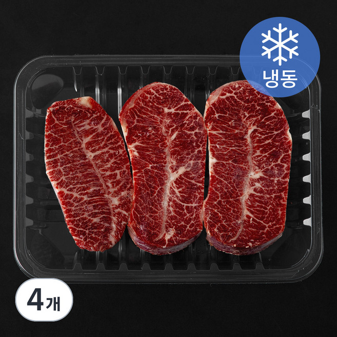 호주산 우부채살 슬라이스 (냉동), 4개, 500g