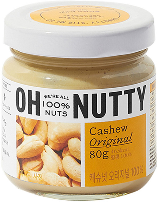 오넛티 캐슈넛 오리지널 100%, 80g, 1개