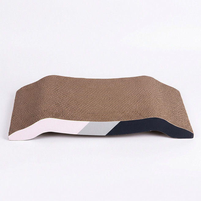 세이코코아 대형 골판지 캣 스크래쳐 W형, 혼합색상, 1개