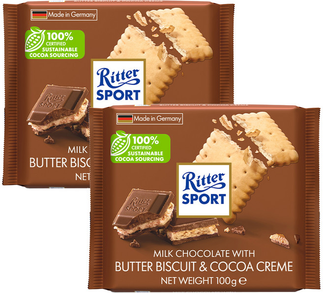 리터스포트 버터 비스킷 초콜릿, 100g, 2개