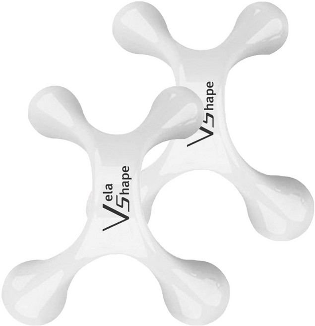 벨라쉐이프 ABS 종아리 허벅지 복부 승모근 어깨 바디 괄사 마사지 마사지기, 2개, 화이트
