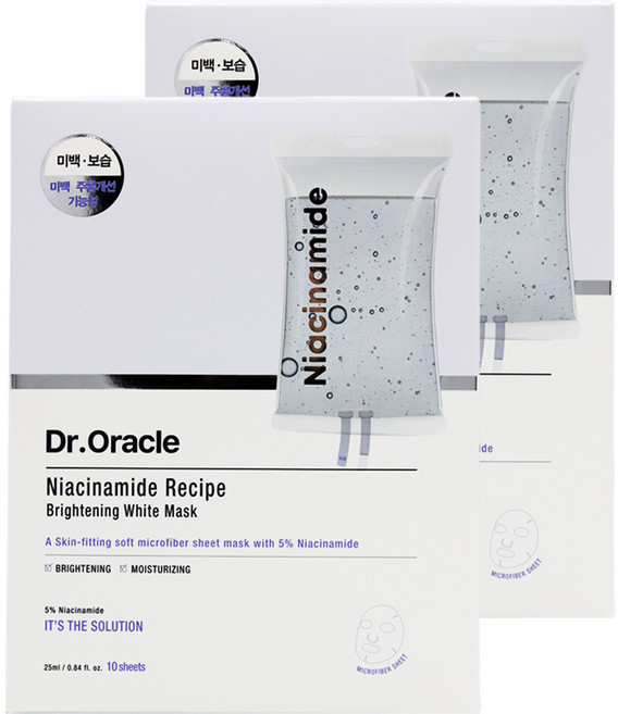 닥터오라클 나이아신 아마이드 레시피 마스크팩 25ml, 10개입, 2개
