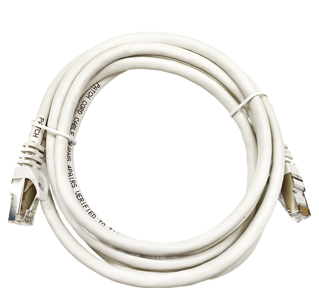 POLYWELL 寶利威爾 CAT6A 高速網路線 10Gbps RJ45 福祿克認證 PW15-W58-G020, 2m, 白色, 1條
