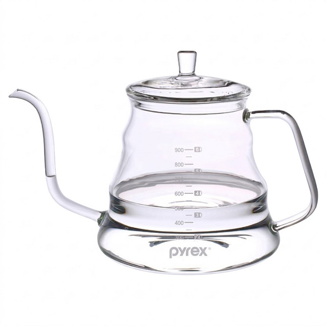 Corelle Brands 康寧餐具 Pyrex Café 玻璃細口手沖壺, 1L, 1個