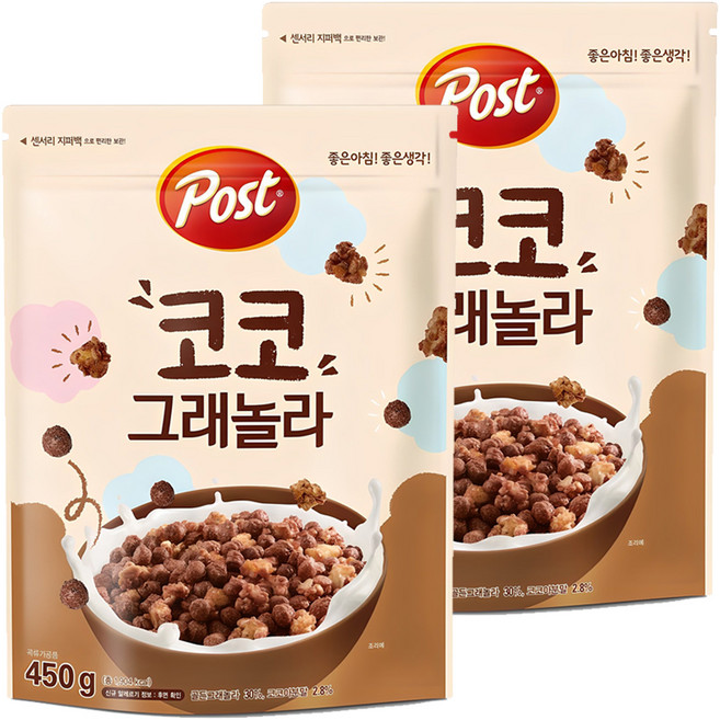 포스트 코코 그래놀라 시리얼, 450g, 2개