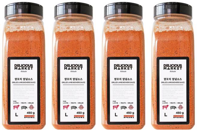 딜리셔스마켓 양꼬치 양념 소스, 450g, 4개