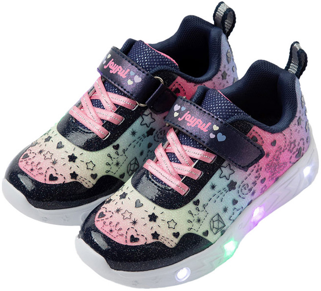 오즈키즈 여아용 드림스타 LED 운동화