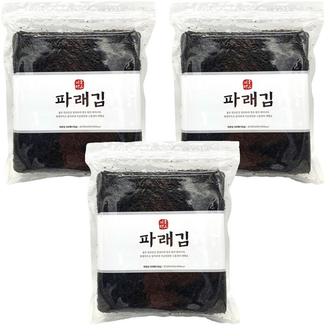 청산에 파래김, 120g, 3개
