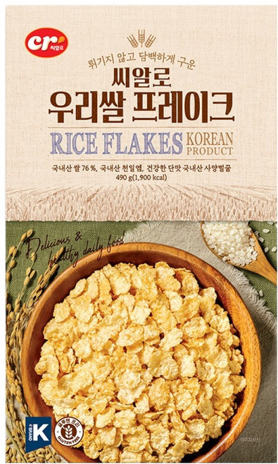 씨알로 우리쌀프레이크 시리얼, 1개, 490g