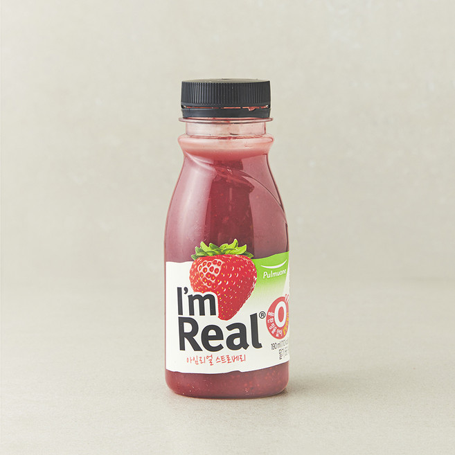 아임리얼 스트로베리 주스, 190ml, 1개