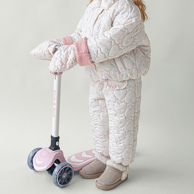 WALTONKIDS 兒童浪漫花卉防寒雪褲