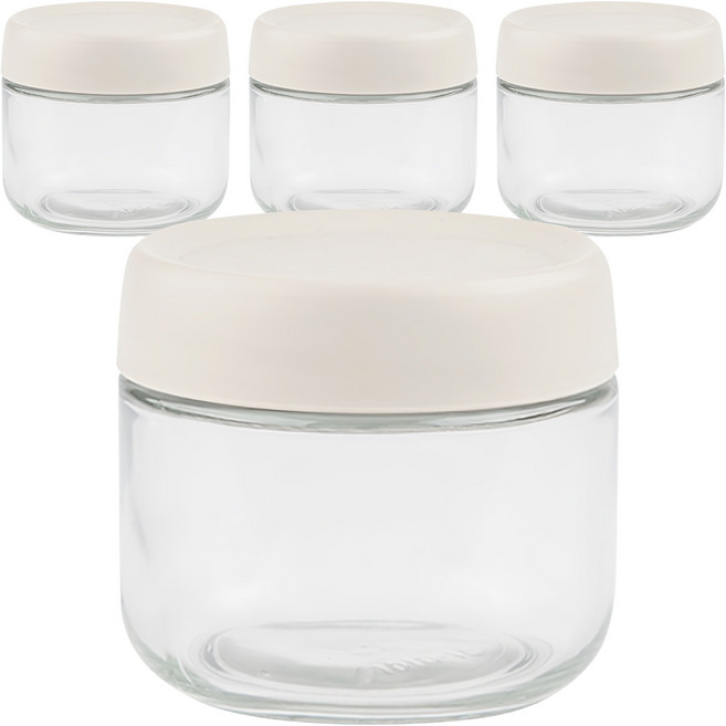 인블룸 다용도 유리 보관용기, 280ml, 4개