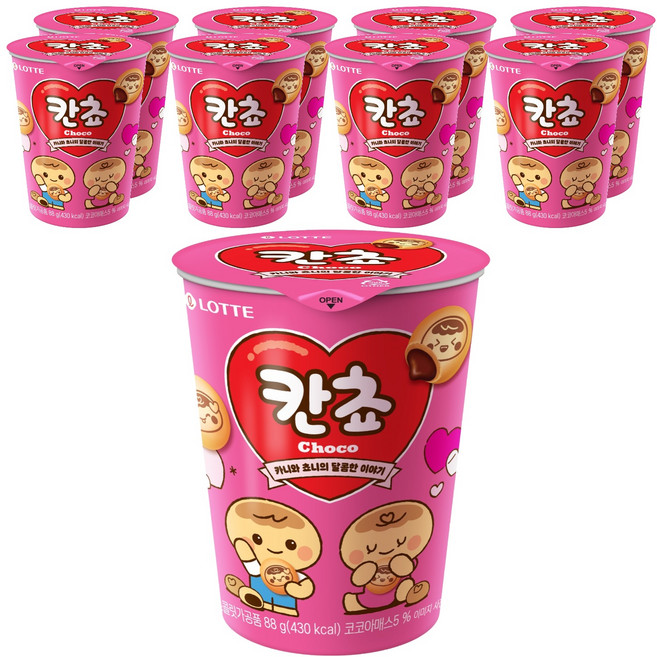 [롯데] 칸쵸 컵, 88g, 9개