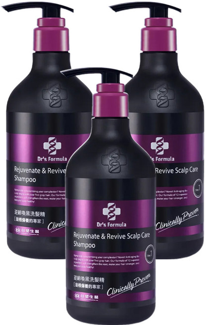 台塑生醫 Dr's Formula 逆齡喚黑洗髮精, 580g, 3件