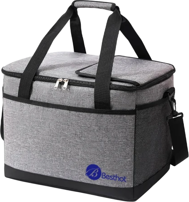 Besthot 33L大容量加厚牛津布保溫保冷袋 附背帶, 1個, 灰色
